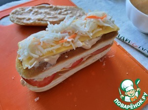 Горячий сэндвич-канапе