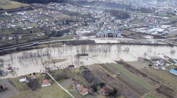 Сербия страдает от сильного наводнения, в ряде районов введён режим ЧС