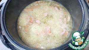 Полевой суп с колбасой